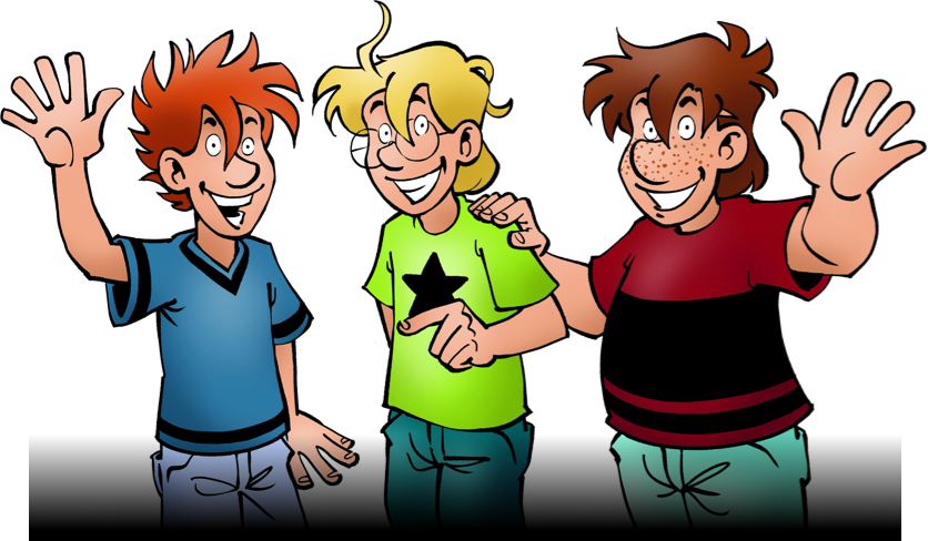 Die Drei ??? (Fragezeichen) - Justus, Peter und Bob - Footer Internetseite